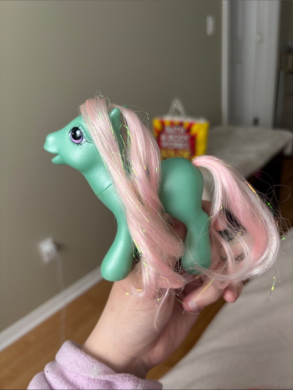 Mint Green Pony with Pastel Pink Mane